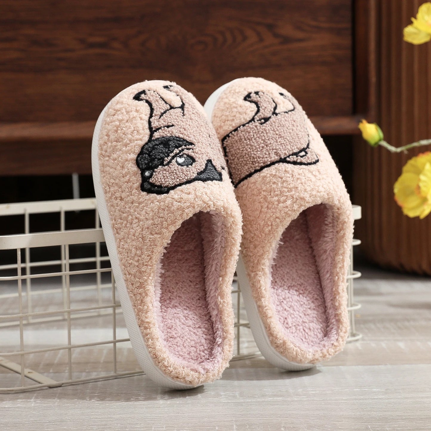 Mopshond pantoffel